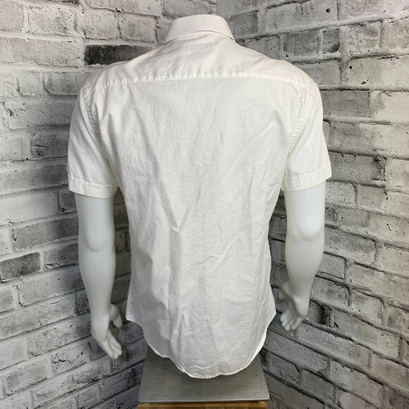 Jared Lang Short Sleeve Contrasting Trim Casual Shirt - Picture 6 of 13